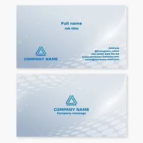 Business card template. Technology, innovation, digital communications, developer community.