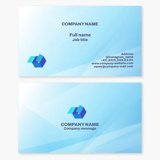Business card template. Delivery service.