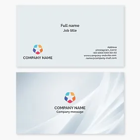Business card template. A leading company. Diversity and integration. Community and interaction. Prestige and award. Brand.