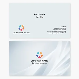 Business card template. A leading company. Diversity and integration. Community and interaction. Prestige and award. Brand.