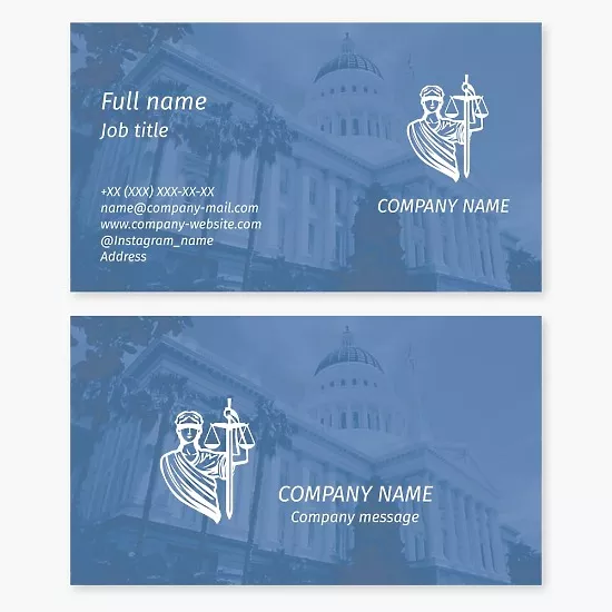 Law office business card, Jurisprudence, court, lawyer, attorney, prosecutor, notary