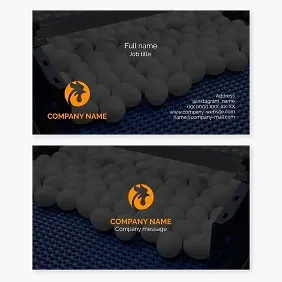 Business card template. Poultry farm.