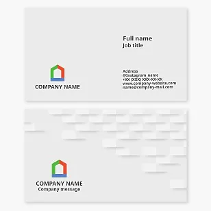 Business card template. Real estate. Real estate services.