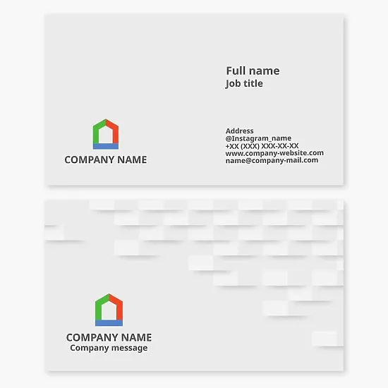 Business card template. Real estate. Real estate services.