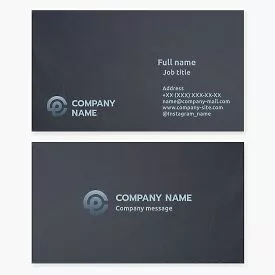 Generic Gray Business Card Template