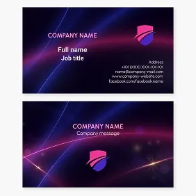 Business card template. Abstract. Symbol of safety, protection, strength, reliability, and prestige. Bodyguard.