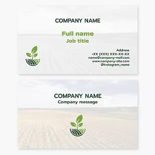 Agriculture Business Card Template