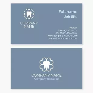 Dentistry business card template