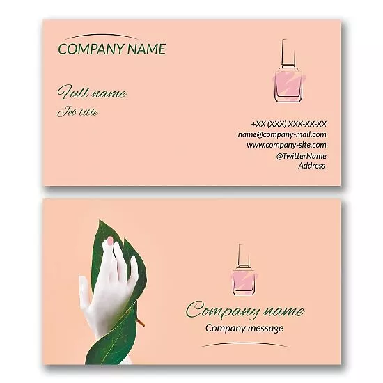 Nail Painting Business Card