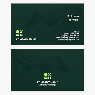 Business card template. Agribusiness.