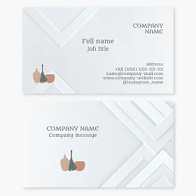 Business card template. Museum. Art gallery.