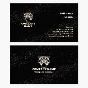 Tiger Logo Business Card Template