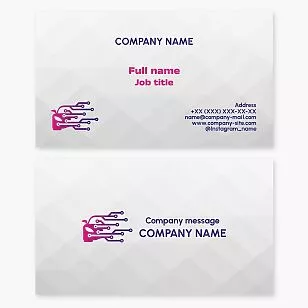 Car Tech Business Card Template