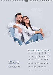 Silver Wall Calendar