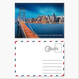 Tourist (scenic) postcard. San Francisco