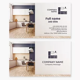 Kitchen Manufacturing Business Card Template