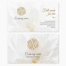 Flower Design Business Card, Wedding Salon