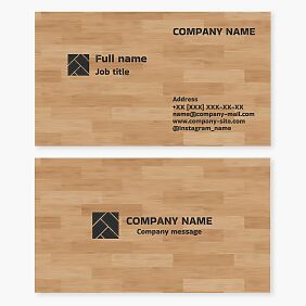 Hardwood Flooring Business Card Template