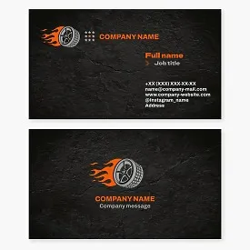 Tire Shop Business Card