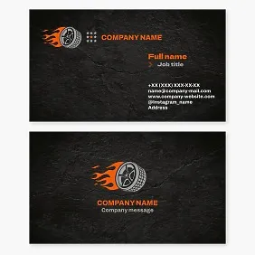 Tire Shop Business Card