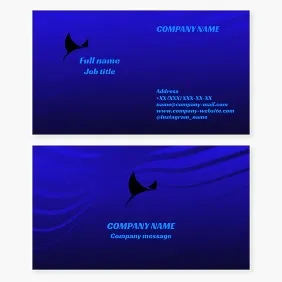 AquariumStingray Aquarium-Zoo business card template. Abstract. Symbol of freedom, protection, wisdom, strength, mystery, and spiritual guidance. Zoo Stingray Business Card Template