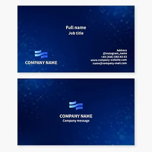 Business card template. Abstract. Data flow and information. Water and liquids. Movement and dynamics.