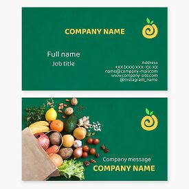 Farmers Market | Produce Business Card Template
