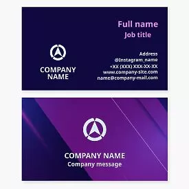 Navigation Arrow Icon | Business Card Template