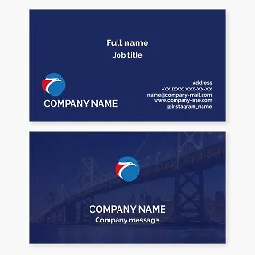 Business card template. Eagle, California. Abstraction.