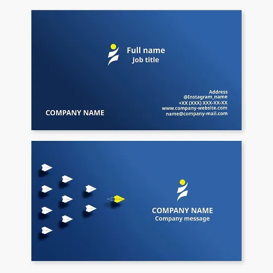 Business card template. Abstract. Leadership. Coach.