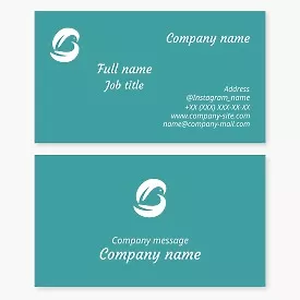 Business card template Charitable foundation. Pigeon