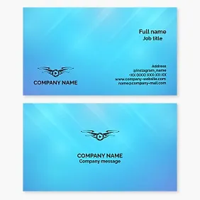 Business card template. Video shooting from a drone.