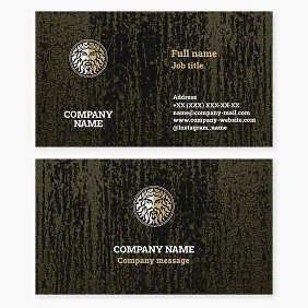 Business card template. Zeus. Abstract. Symbol of the sky, thunder and lightning, as well as supreme power, justice, and order.