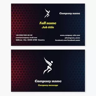 Icarus business card template