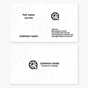 Business card template. Repair of production machinery and equipment.