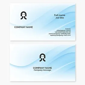 Business card template. Octopus. Children's swimming pool. Swimming lessons.