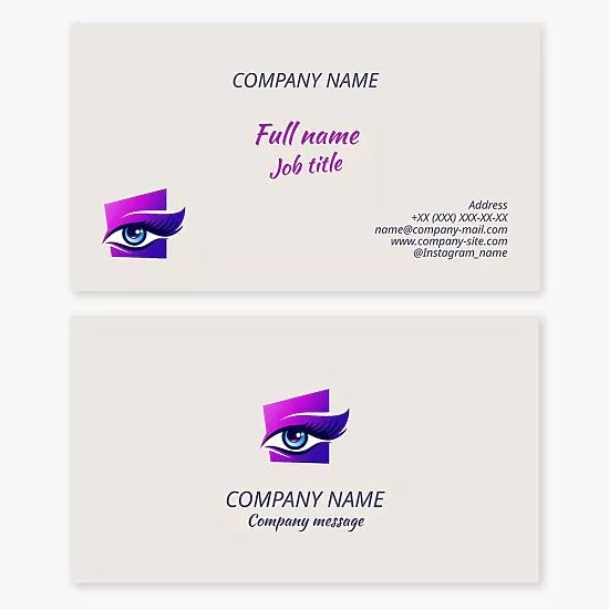 Cosmetologist Business Card Template