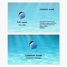 Business card template Digital design