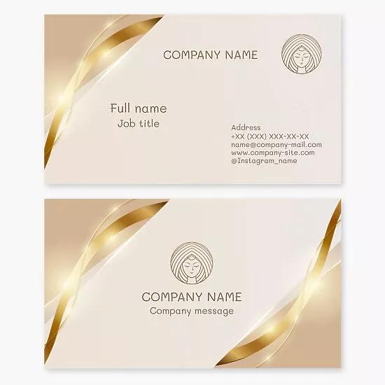 Stunning Abstract Beauty Business Card Template