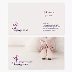 Rhythmic Gymnastics Business Card Template