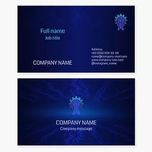 Software Tech Engineer Business Card Template