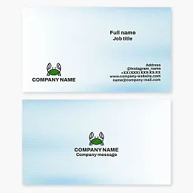 Business card template. Fresh seafood.