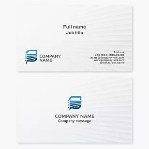 Window Blinds Business Card Template