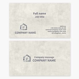 Stone House Business Card Template