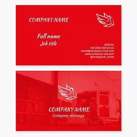 Delivery Service Business Card Template