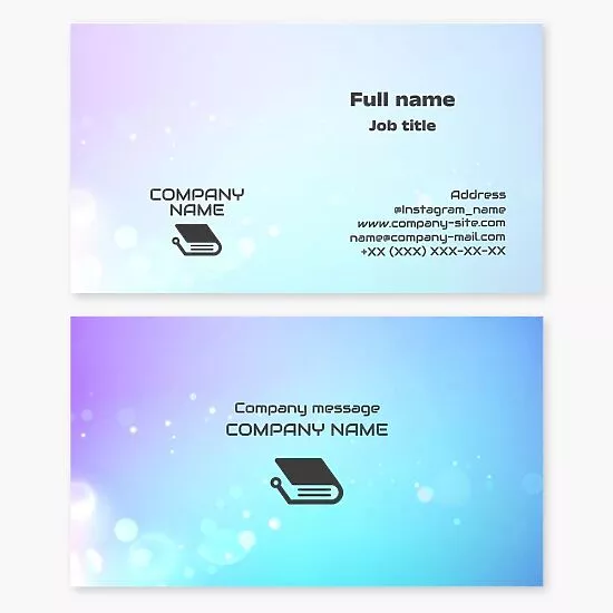 Book Tech Logo Business Card Template