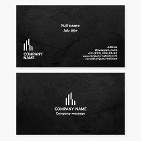 Business card template. Real estate. Capital construction.