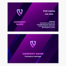 Business card template. Insurance.