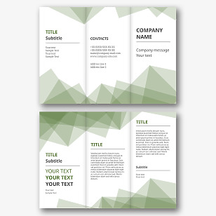 Abstract information Booklet template