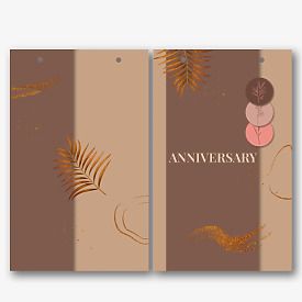 Paper bag template for the anniversary